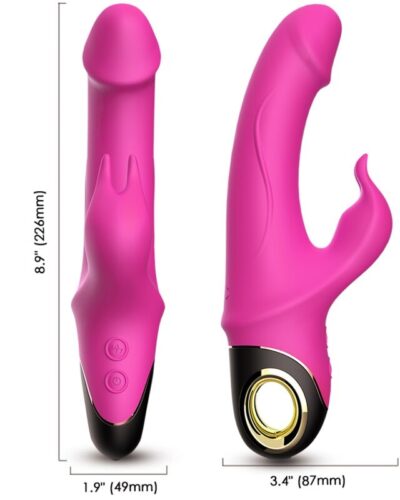 Armony - Meteror Dildo Vibrator Rabbit Rotator Fuchsia