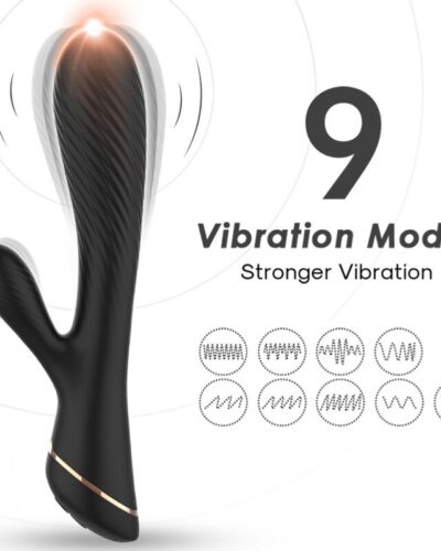 Armony - Vibrator Rabbit Silicone Black