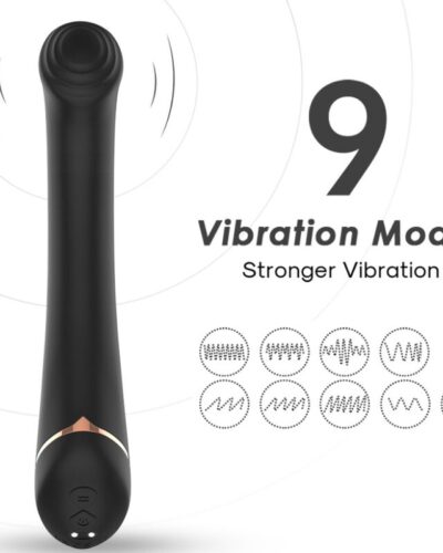 Armony - Vibrator Falt Head Silicone Black
