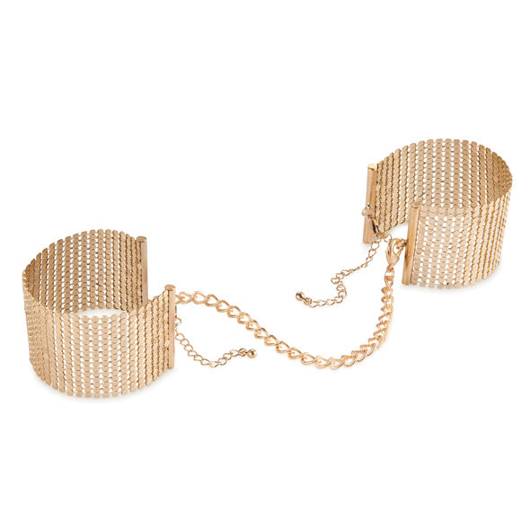 Bijoux - Désir Métallique Golden Metal Mesh Handcuffs