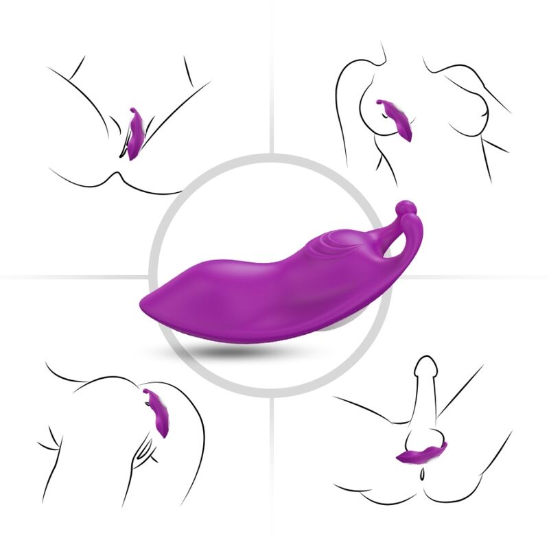 Armony - Honeybee Wearable Panties Vibrator G-Spot Remote Control Purple - Image 5