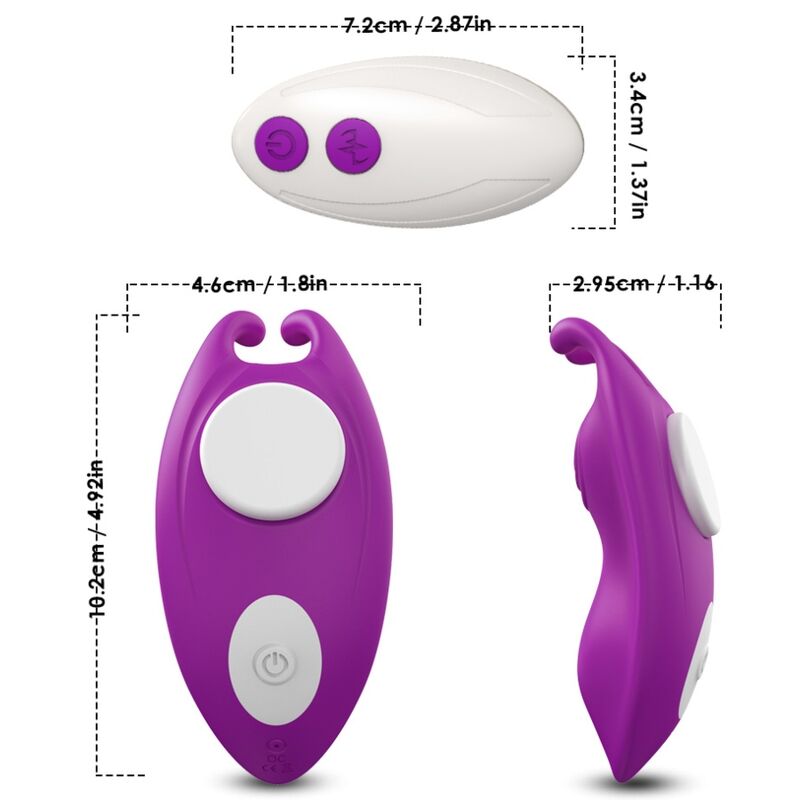 Armony - Honeybee Wearable Panties Vibrator G-Spot Remote Control Purple - Image 4