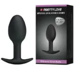 Pretty Love - Silicone Anal Plug 6.5 cm Black