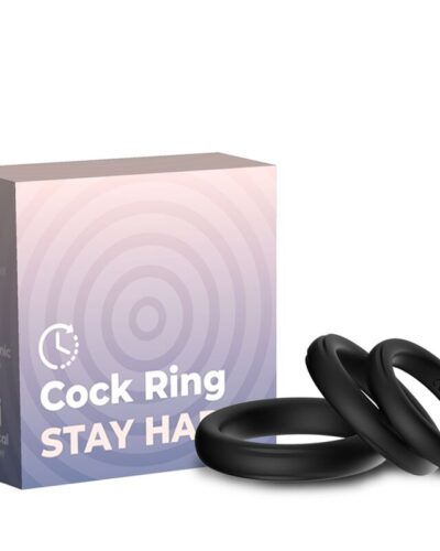 Armony - Triple Silicone Ring Black