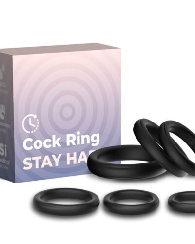 Armony - Lock Rings Silicone Black