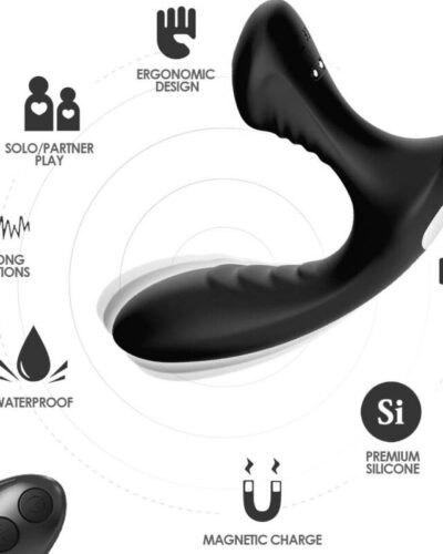 Armony - Storm Vibrator Anal Prostate Plug Remote Control Black