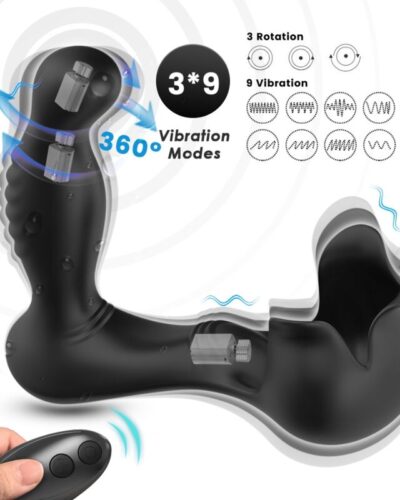 Armony - Surround Vibrator Anal Stimulator Testiculos Remote Control Black