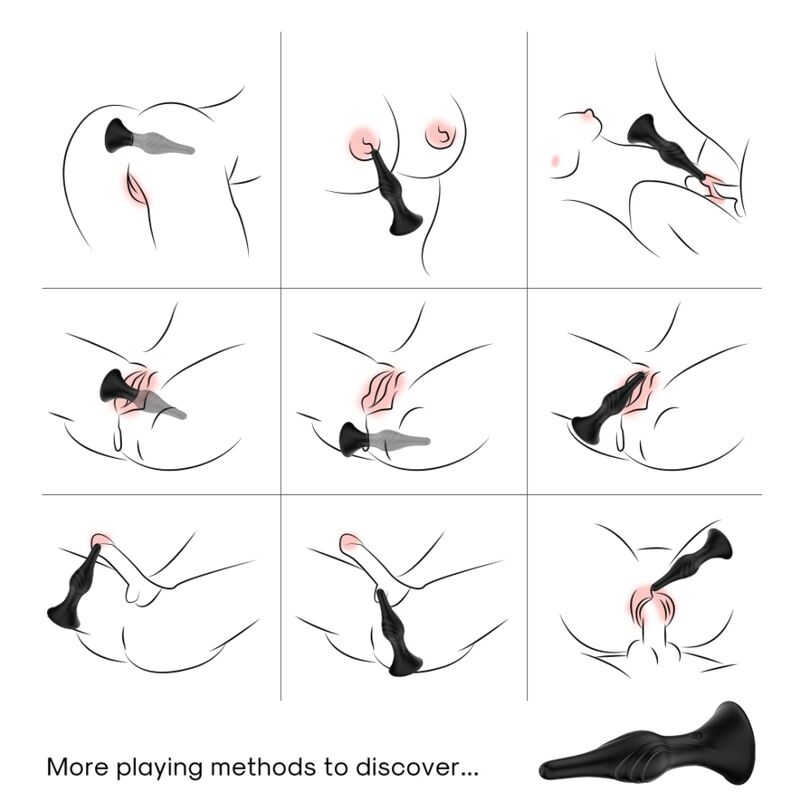 Armony - Vibrator Anal Plug Remote Control Black - Image 2