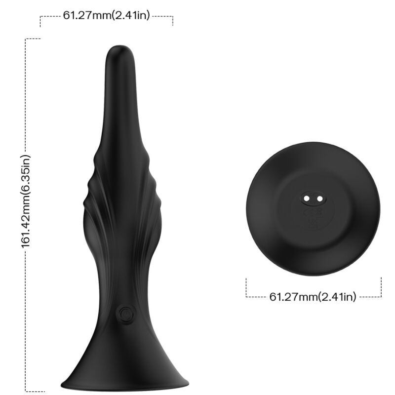 Armony - Vibrator Anal Plug Remote Control Black - Image 3