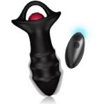 Armony - Kylin Finger Vibrator  Anal Plug Remote Control Black