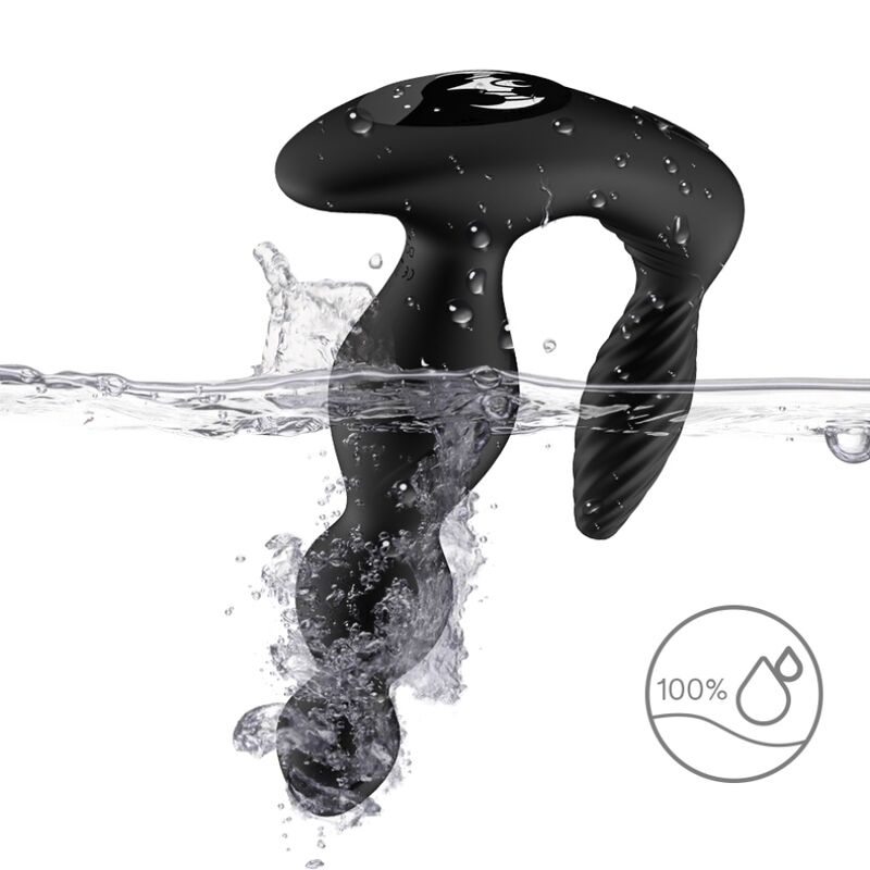 Armony - Manfun Vibrator Stimulator Anal Plug Remote Control Black - Image 3