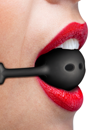 Fetish Submissive Bondage - Breathable Silicone Ball Gag