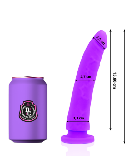 Delta Club - Toys Lilac Dildo Medical Silicone 17 cm -O- 3 cm