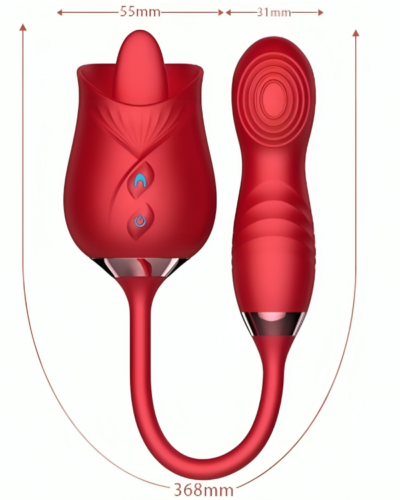 Armony - Delight Flower Vibrator Bumping with Red Tongue