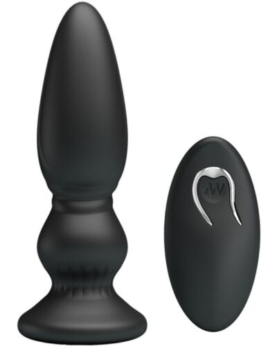 Mr Play - Powerful Vibrator Remote Control Anal Plug Black