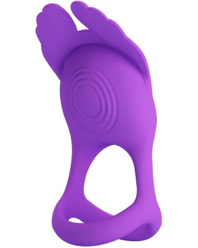 Pretty Love - Silas Vibrant Penis Ring 7 Vibrations Purple Silicone