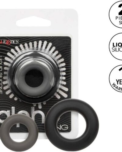 Calexotics - Alpha Prolong Set Of 2 Ring Grey