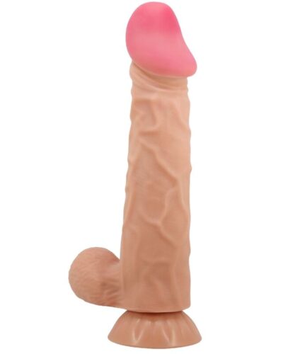 Pretty Love - Sliding Skin Series Realistic Dildo With Sliding Skin Suction Cup 24 cm