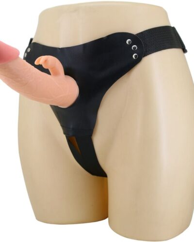 Pretty Love - Mavis Harness Universal Briefs With Dildo 19 cm Natural