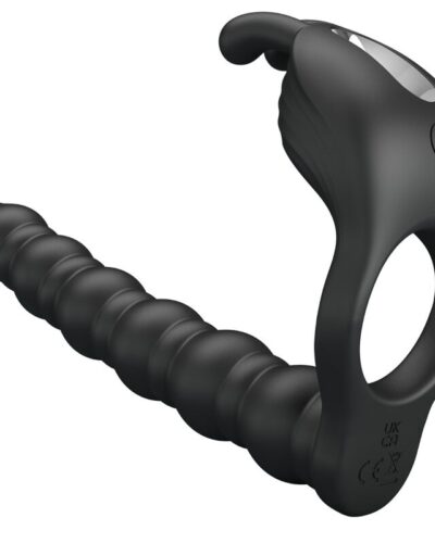 Pretty Love - Blackney Penis Ring with Black Vibrator Plug
