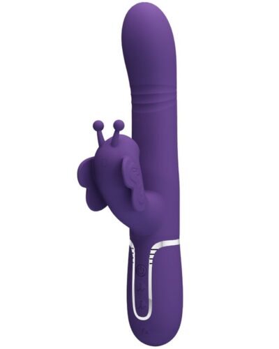 Pretty Love - Multifunction Rabbit Vibrator 4 In 1 Butterfly Purple
