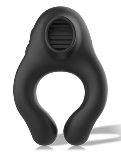Armony - Silicone Vibrator Ring 3 Motors Rechargeable Black - Gold