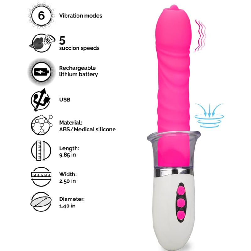 Armony - Liberty Vibrator Thrusting with Tongue