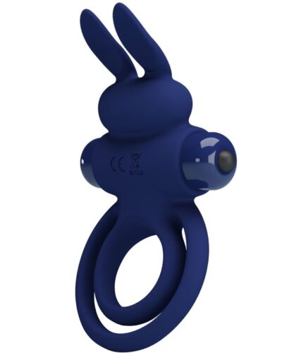 Pretty Love - Darey Double Vibrating Ring Rabbit Blue