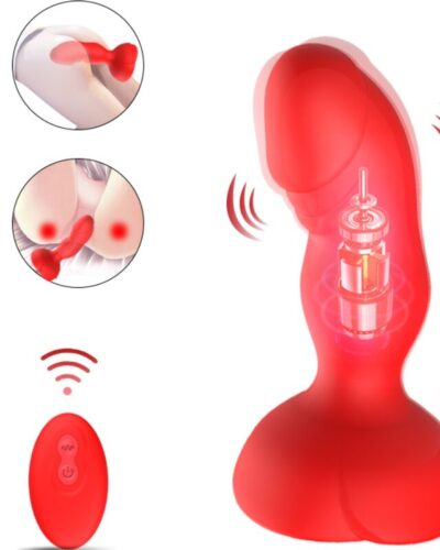 Armony - Extreme A Bloom Rose Vibrator  Anal Plug Remote Control Red