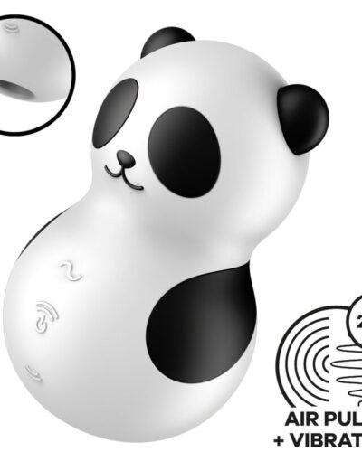 Satisfyer - Pocket Panda Stimulator  Vibrator Black And White