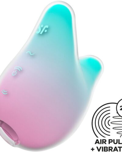 Satisfyer - Mermaid Vibes Stimulator  Vibrator Mint And Pink