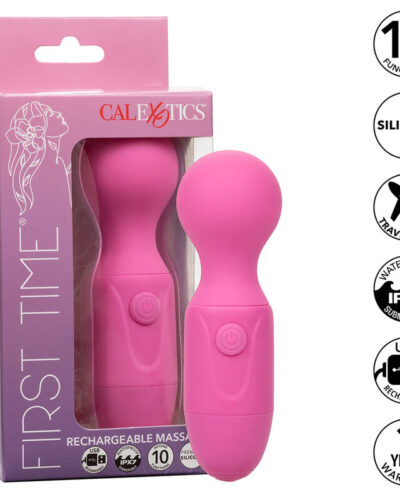 Calexotics - First Time Rechargeable Massager 10 Vibrations Pink