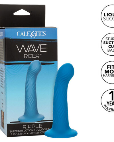 Calexotics - Wave Rider Ripple Anal Plug Blue