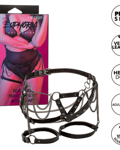 Calexotics - Euphoria Multichain Thigh Harness Premium Plus Size
