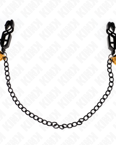 Kink - Flat Chain Nipple Clamps And Bell Silver 30 cm
