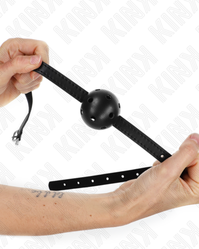 Kink - Simplicity Black Breathable Ball 4.5 cm Gag 62 X 1.5 cm