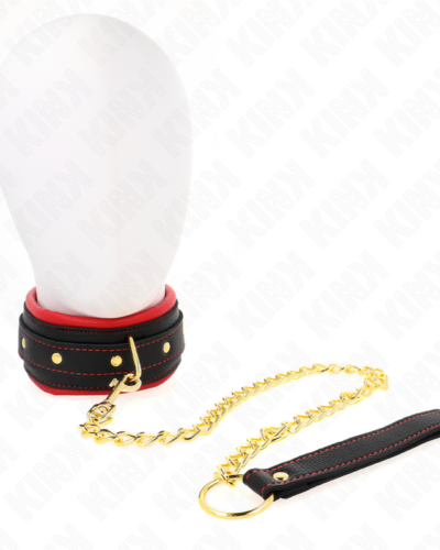 Kink - Collar With Plain Fabric Leash Adjustable 33-48 cm X 5.7 cm
