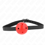 Kink - Simplicity Red Breathable 4.5 cm Ball Gag 62 X 1.5 cm