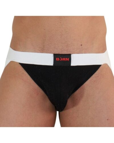 Burn - 004 Jock Shiny Black / White L