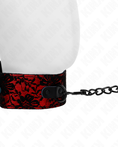 Kink - Lace Necklace With Belt With Real Leather Belt 105 cm / 44 X 5.5 cm
