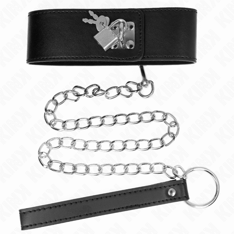 Kink - Necklace With Belt 65 cm With Wide Black Strap Adjustable 33.5-41 cm X 5 cm - Image 4