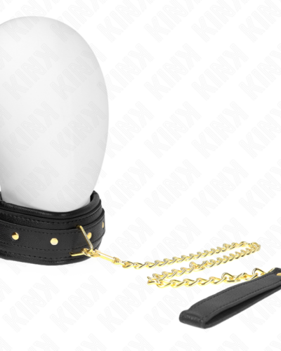 Kink - Necklace With Sponge Imitation Leather Strap Model 1 Adjustable 37-54 cm X 3 cm