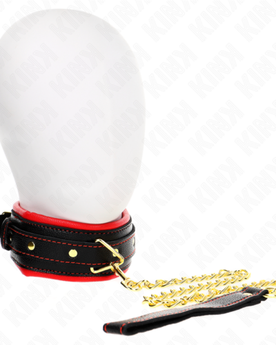 Kink - Necklace With Sponge Imitation Leather Strap Model 2 Adjustable 37-54 cm X 3 cm