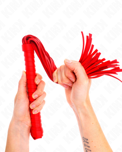 Kink - Whip With Red Textured Handle 48.5 cm
