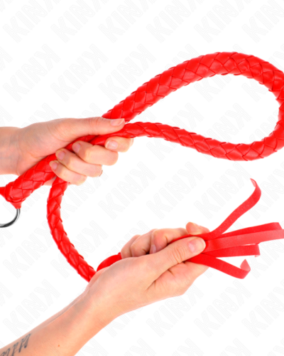 Kink - Snake Whip With Red Hand Ring 65 cm