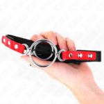 Kink - Gag With Multiple O-Rings 4 / 4.8 cm Red 38 X 56 cm