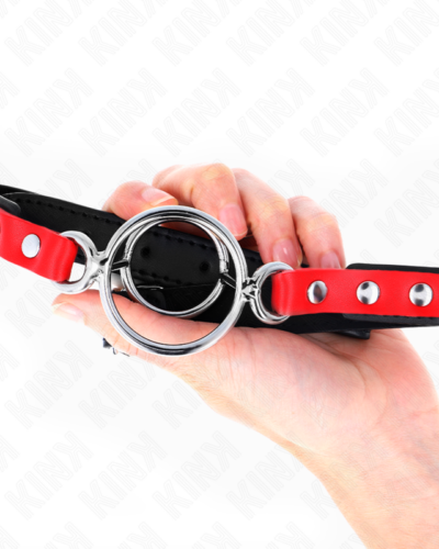 Kink - Gag With Multiple O-Rings 4 / 4.8 cm Red 38 X 56 cm