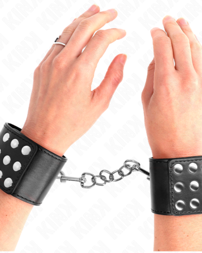 Kink - Wrist Restraints With Snap Fasten Black Adjustable 19-24 cm X 5.5 cm
