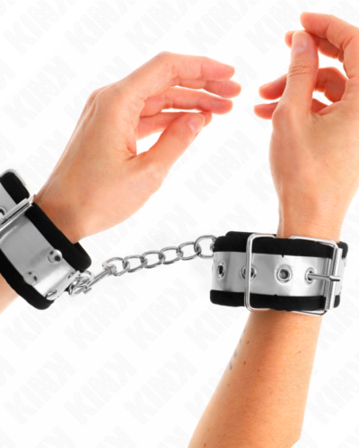 Kink - Thin Wrist Restraints Black / Silver 30 X 4 cm