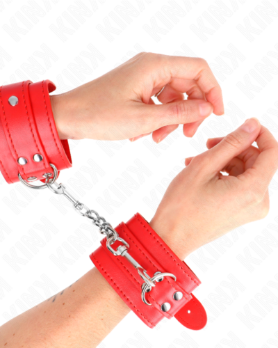 Kink - Simple Wrist Restraints Red Adjustable 20-23 cm X 5.5 cm